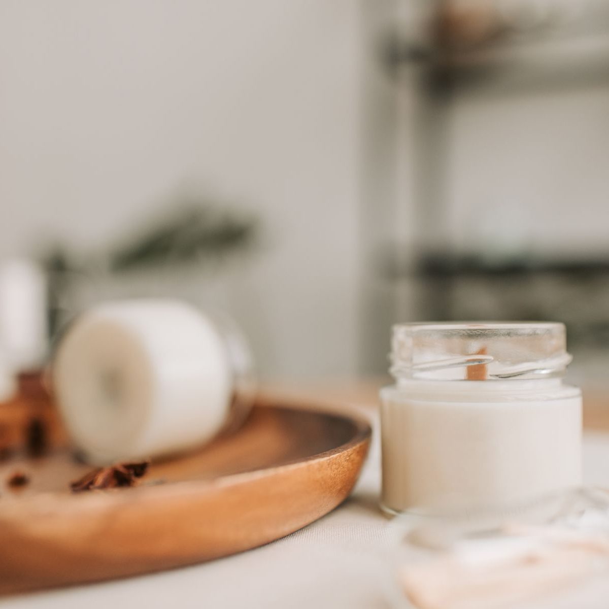 Cedar Grove candle in a glass jar